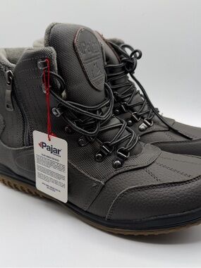 Pajar Canada Waterproof Winter Boots Gray Pajar-Tex Fur Lined EU 42 US 9-9.5